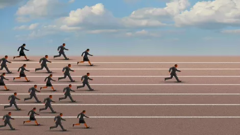 Cloud running race