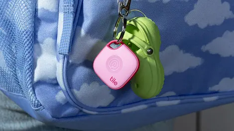 Tile mate pink punch backpack