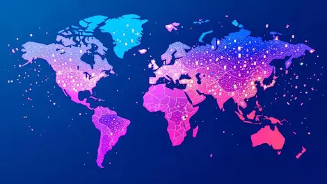 Global map germany japan highlight mobile gaming ad spread