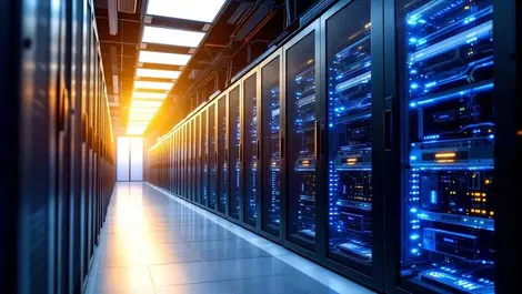 Enterprise datacenter server racks gpus cooling pipes hybrid cloud