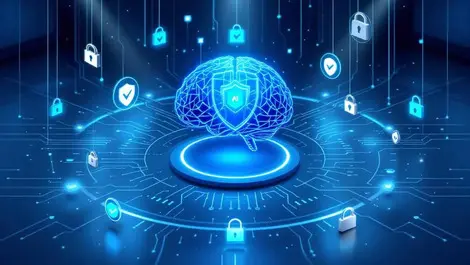 Sleek cybersecurity control room ai brain certified governance