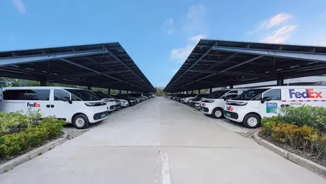 FedEx opens first on-site solar hub at Shanghai airport